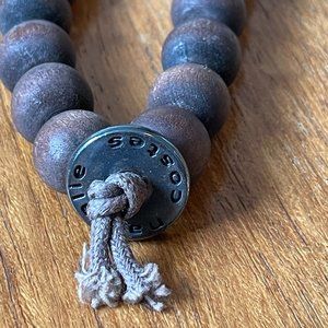 Nathalie Costes Wood Beaded Long Necklace